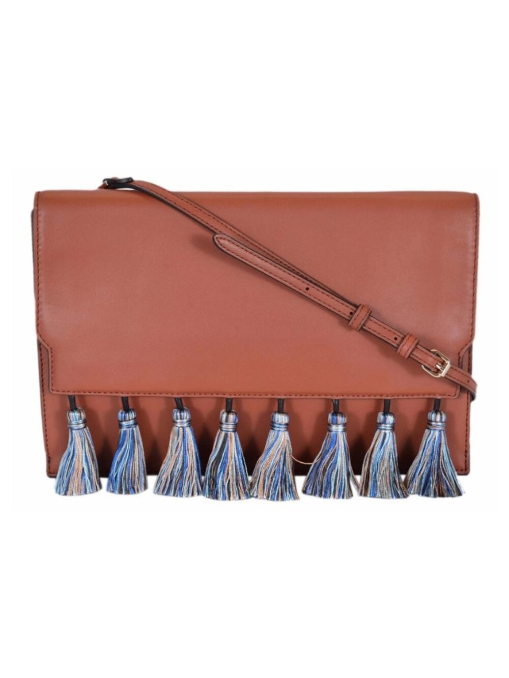 Rebecca Minkoff Brown Leather Tassel Crossbody Bag